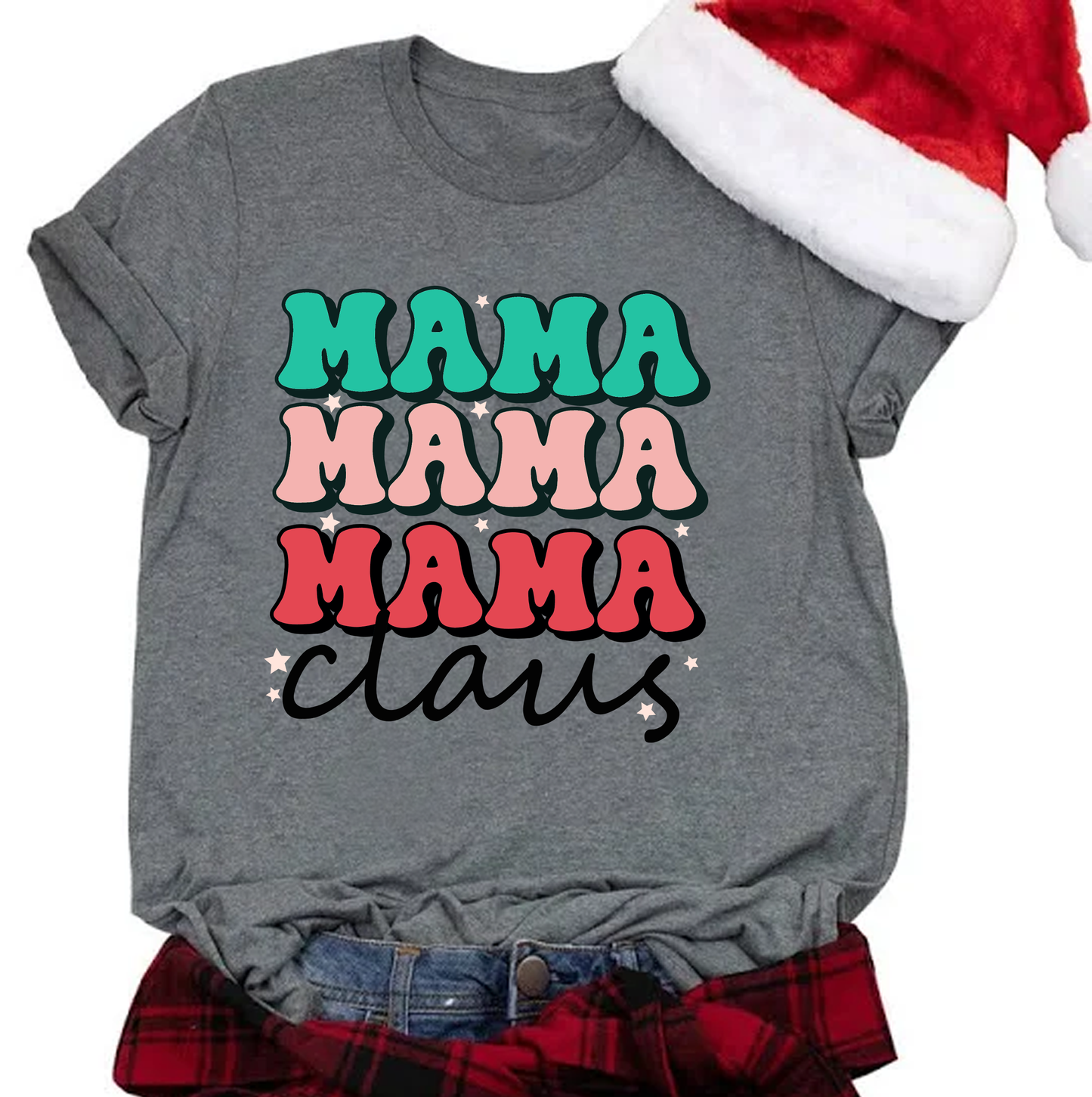 Mama Claus Stacked Retro