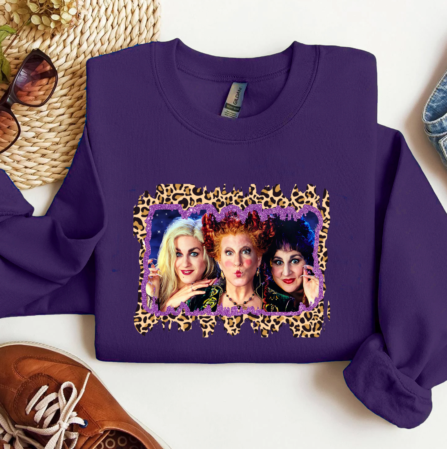 Sanderson Sisters Leopard Border