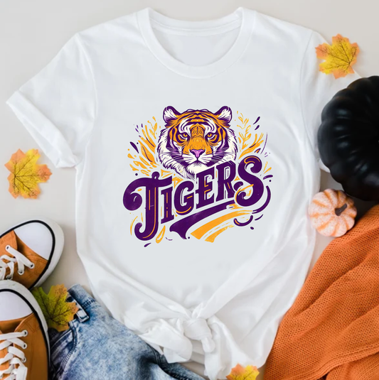 Tigers Face with Font